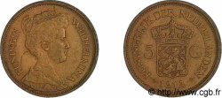 PAYS-BAS - ROYAUME DES PAYS-BAS - WILHELMINE 5 gulden 1912 Utrecht