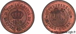 PHILIPPINES - ISABELLA II OF SPAIN Essai (prueba) de 2 centimos 1859 