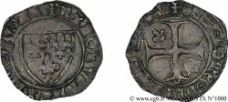 BURGONDY - COINAGE AT THE NAME OF CHARLES VI THE MAD OR THE WELL-BELOVED Demi-blanc dit demi-Guénar 18/09/1420 Troyes