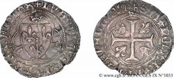LOUIS XI LE PRUDENT Blanc à la couronne 4/01/1474 Lyon