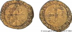 FRANÇOIS IER LE RESTAURATEUR DES LETTRES Écu d or au soleil du Dauphiné, 4e type 21/07/1519 Crémieu