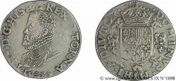 PAYS-BAS ESPAGNOLS - TOURNAI - PHILIPPE II D ESPAGNE Demi-écu philippe ou demi-daldre philippus 1585 Tournai