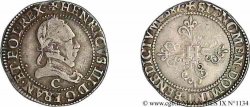 HENRY III Demi-franc au col plat 1587 Saint-Lô