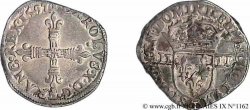 CHARLES X, CARDINAL DE BOURBON Quart d écu, croix de face 1597 Nantes