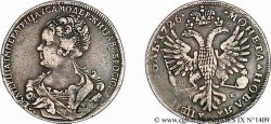 RUSSIA - CATHERINE Ire Rouble 1726 Saint-Pétersbourg