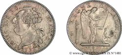 LOUIS XVI Demi-écu dit au génie 1792 Paris