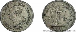 LOUIS XVI 15 sols dit au génie , type FRANÇOIS 1791 Paris
