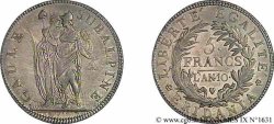 ITALIA - GALLIA SUBALPINA 5 francs 1802 Turin
