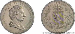 ROYAUME DE NORVÈGE - CHARLES XIV JEAN BERNADOTTE Speciesdaler 3e type 1844 Kongsberg