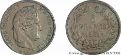 5 francs Ier type Domard, tranche en creux 1831 Lyon F.319/2