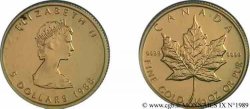 CANADA - ÉLISABETH II 5 dollars or maple leaf 1988