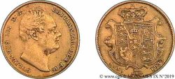GRANDE-BRETAGNE - GUILLAUME IV Souverain, (sovereign) 1er buste 1832 Londres