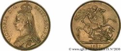 GRAN BRETAÑA - VICTORIA Souverain, (Sovereign)  Jubilee head  1887 Londres SC