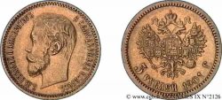 RUSSIA - NICOLAS II 5 roubles or 1901 Saint-Pétersbourg