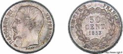 50 centimes Napoléon III, grosse tête, Frappe d épreuve 1853 Paris F./