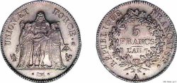 5 francs Union et Force avec glands 1799 Paris F9.287/27 FDC