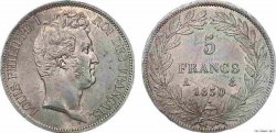 5 francs Louis-Philippe type Tiolier avec le I, tranche en relief 1830 Paris F.316/1