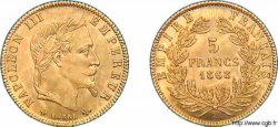 5 francs Napoléon III tête laurée 1868 Paris F.502/13