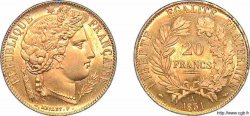 20 francs or Cérès 1851 Paris F.529/4