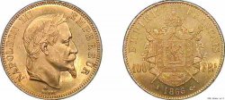 100 francs Napoléon III tête laurée 1866 Paris F.551/6 MS