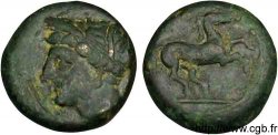 ZEUGITANE - CARTHAGE Unité de bronze, (PB, Æ 15) TTB