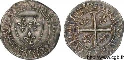 CHARLES VI LE FOU OU LE BIEN AIMÉ Blanc dit guénar 20/10/1411 La Rochelle