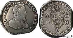 CHARLES IX. COINAGE AT THE NAME OF HENRY II Teston à la tête nue, 1er type 1560 Lyon
