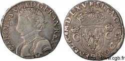 CHARLES IX Demi-teston, 2e type 1565 (MDLXV) Toulouse