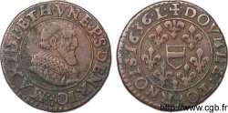 BERRY - PRINCIPAUTÉ DE BOISBELLE-HENRICHEMONT - MAXIMILIEN DE BÉTHUNE, DUC DE SULLY Double tournois XF
