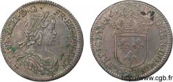 LOUIS XIV THE SUN KING Douzième d écu à la mèche courte 1644 Paris, Monnaie de Matignon