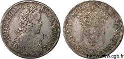 LOUIS XIV THE SUN KING Écu à la mèche longue 1651 Paris