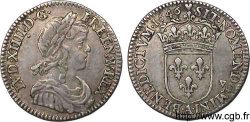 LOUIS XIV THE SUN KING Douzième d écu à la mèche longue 1646 Paris