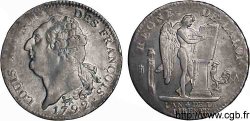 LOUIS XVI (MONARQUE CONSTITUTIONNEL) Écu dit au génie , type FRANÇOIS 1792 Paris