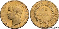 40 francs or, Napoléon tête nue, calendrier révolutionnaire 1805 Turin F.537/3