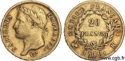 20 francs or Napoléon tête laurée, Empire français 1810 Bordeaux F.516/11