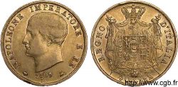 40 lires en or 2e type, tranche en creux 1809 Milan VG.1332