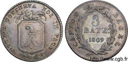SUISSE - CONFÉDÉRATION HELVÉTIQUE - CANTON DE BÂLE 3 batzen 1809 Bâle