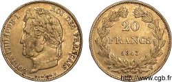 20 francs Louis-Philippe, Domard 1843 Lille F.527/30