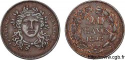 Concours de 20 francs, essai - piéfort en cuivre attribué à Gayrard 1848  VG.3050  SUP