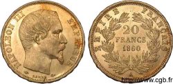 20 francs or Napoléon III tête nue 1860 Paris F.531/18