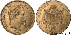 100 francs or Napoléon III tête laurée 1862 Paris F.551/1