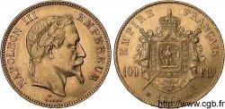 100 francs or Napoléon III tête laurée 1869 Strasbourg F.551/13 SS
