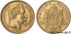 20 francs or Napoléon III tête laurée 1861 Strasbourg F.532/2