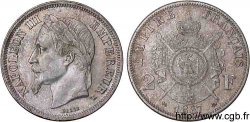 2 francs Napoléon III tête laurée  1867 Bordeaux F.263/7