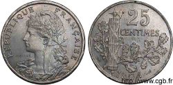 Essai - piéfort de 25 centimes Patey 2e type à 22 pans, sans le mot essai 1904 Paris F.169/2