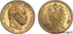 ALLEMAGNE - ROYAUME DE PRUSSE - GUILLAUME Ier 10 Mark, 1er type 1873 Berlin