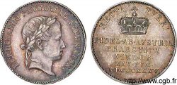 AUTRICHE - FERDINAND Ier Médaille AR 20 du couronnement 1835  SUP