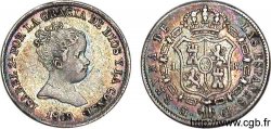 ESPAGNE - ROYAUME D ESPAGNE - ISABELLE II 1 réal 5e type 1849 Madrid