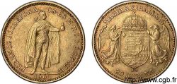 HONGRIE - ROYAUME DE HONGRIE - FRANÇOIS-JOSEPH Ier 20 korona en or 1901 Kremnitz TTB