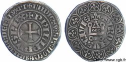 PHILIPPE IV LE BEL Gros tournois à l O long et au lis c. 1298